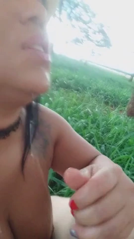 Pamela Ferrary pleasures a warm penis in the countryside porn video